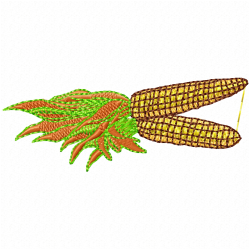 Corn Embroidery Design 2